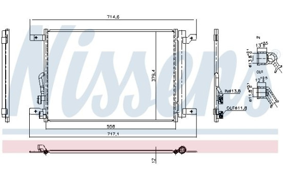 Condenser, air conditioning 940974 Nissens, Image 7