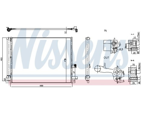 Condenser, air conditioning 941007 Nissens, Image 6