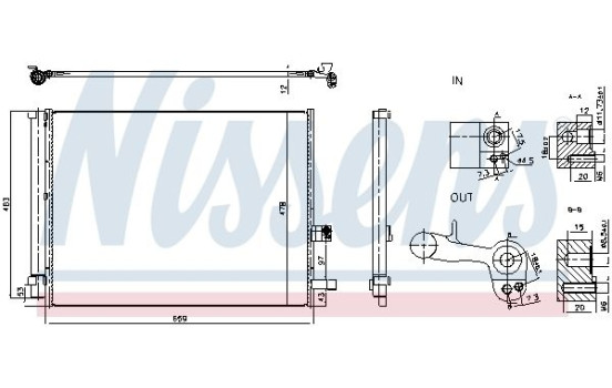 Condenser, air conditioning 941007 Nissens, Image 6