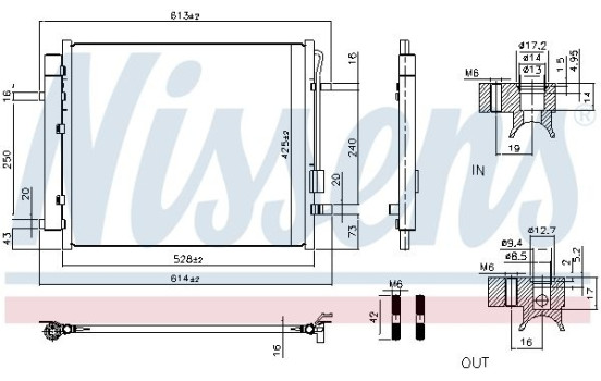 Condenser, air conditioning 941028 Nissens, Image 6