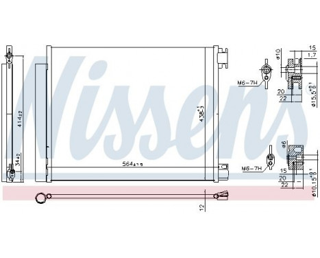 Condenser, air conditioning 941060 Nissens, Image 6