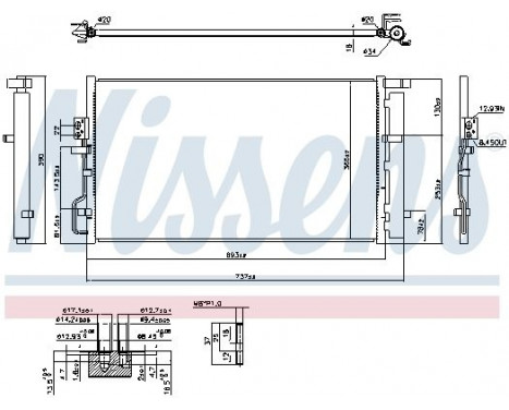 Condenser, air conditioning 941063 Nissens, Image 6