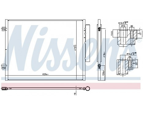 Condenser, air conditioning 941066 Nissens, Image 3