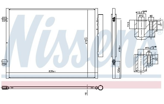 Condenser, air conditioning 941066 Nissens, Image 3