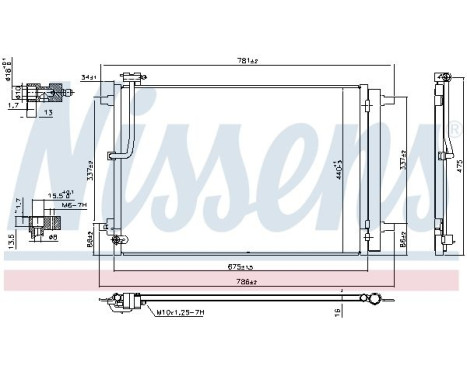 Condenser, air conditioning 941077 Nissens, Image 6
