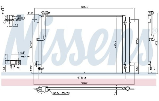 Condenser, air conditioning 941077 Nissens, Image 6