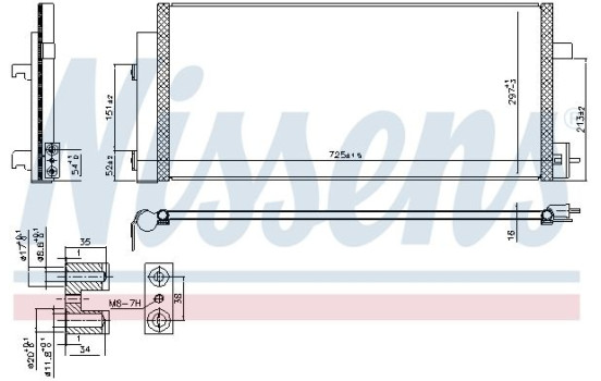 Condenser, air conditioning 941086 Nissens, Image 6
