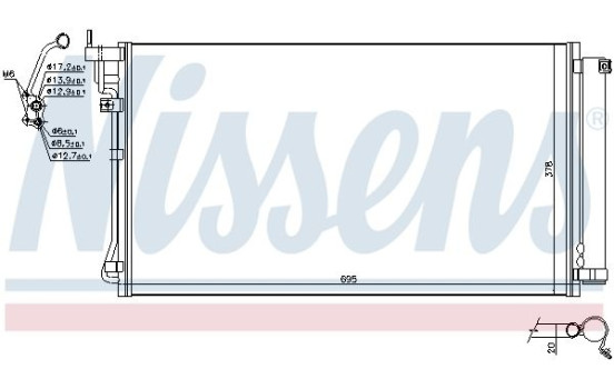 Condenser, air conditioning 941122 Nissens, Image 4