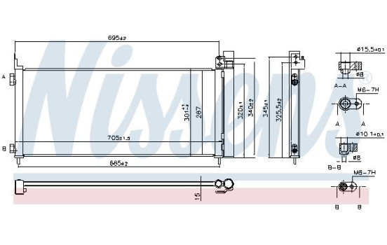 Condenser, air conditioning 941150 Nissens, Image 3
