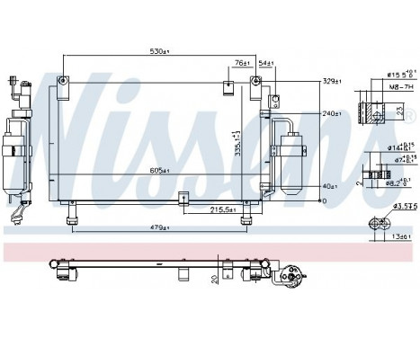 Condenser, air conditioning 941153 Nissens, Image 6