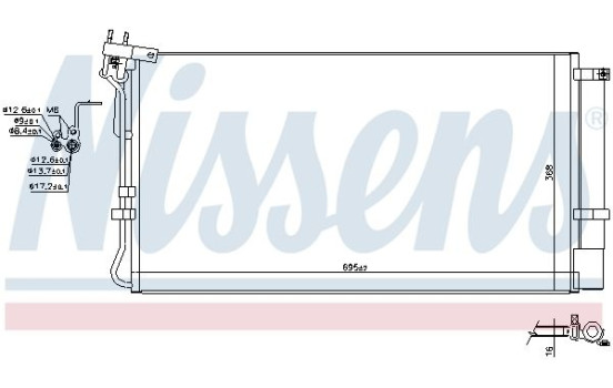 Condenser, air conditioning 941156 Nissens, Image 5
