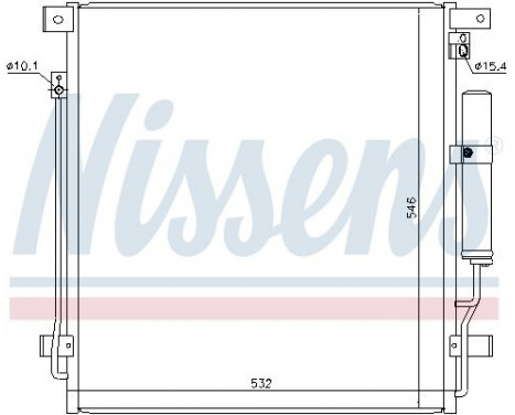 Condenser, air conditioning 941168 Nissens