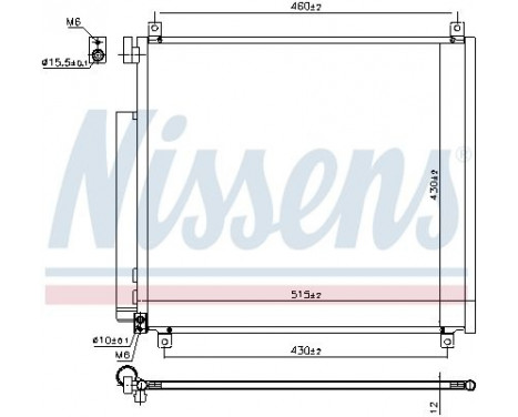 Condenser, air conditioning 941170 Nissens