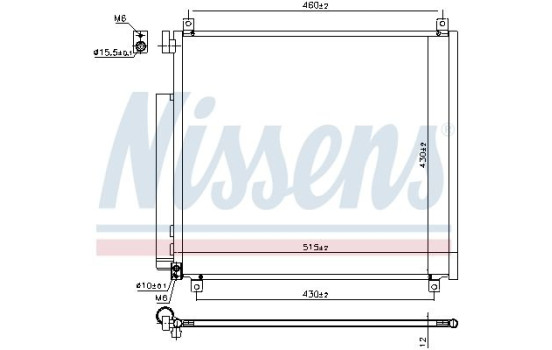 Condenser, air conditioning 941170 Nissens