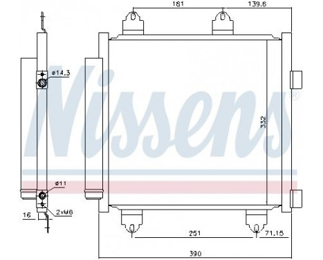 Condenser, air conditioning 941176 Nissens, Image 5