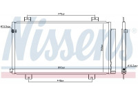 Condenser, air conditioning 941180 Nissens