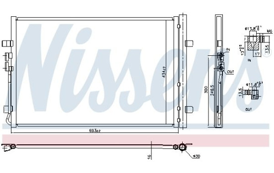 Condenser, air conditioning 941183 Nissens, Image 2