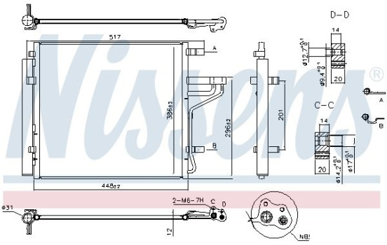 Condenser, air conditioning 941184 Nissens, Image 6