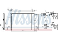 Condenser, air conditioning 941194 Nissens