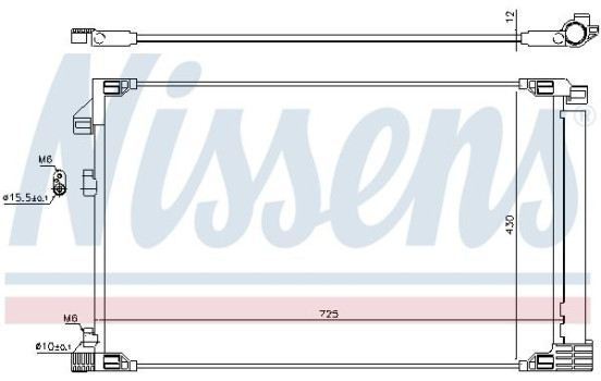 Condenser, air conditioning 941217 Nissens, Image 5