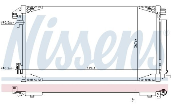 Condenser, air conditioning 941228 Nissens, Image 2