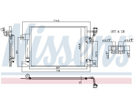 Condenser, air conditioning 941247 Nissens, Image 6