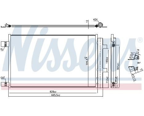 Condenser, air conditioning 941284 Nissens