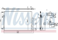 Condenser, air conditioning 941288 Nissens
