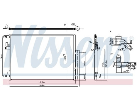 Condenser, air conditioning 941288 Nissens