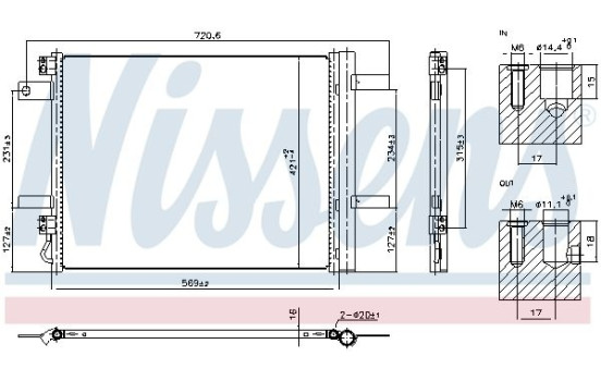 Condenser, air conditioning 941322 Nissens, Image 5