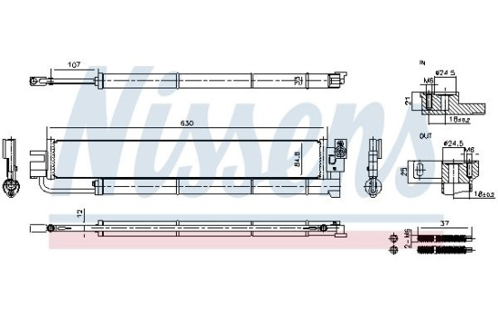 Condenser, air conditioning 941325 Nissens, Image 6