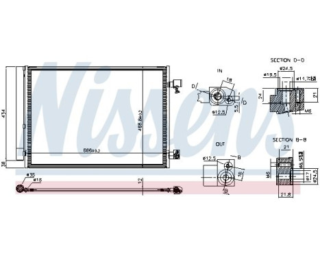 Condenser, air conditioning 941345 Nissens, Image 7