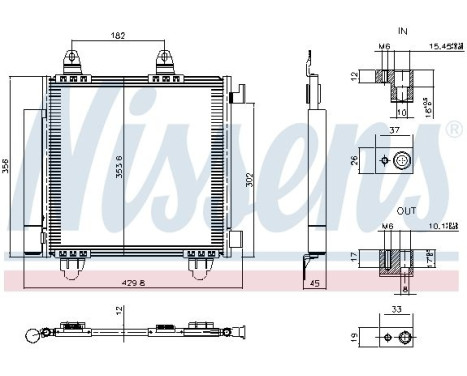 Condenser, air conditioning 941352 Nissens, Image 6