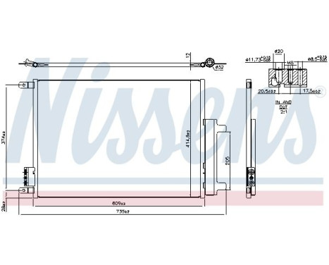 Condenser, air conditioning 941385 Nissens, Image 6