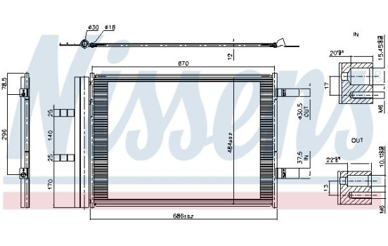 Condenser, air conditioning 941405 Nissens, Image 6