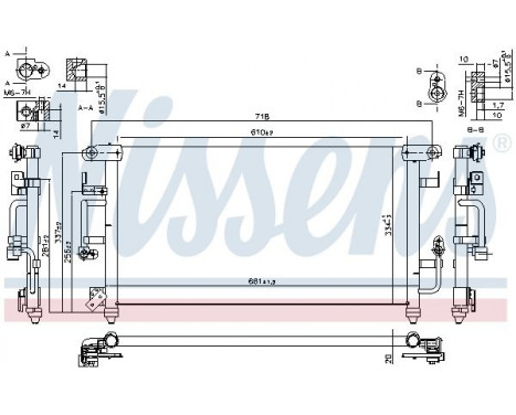 Condenser, air conditioning 94184 Nissens, Image 2