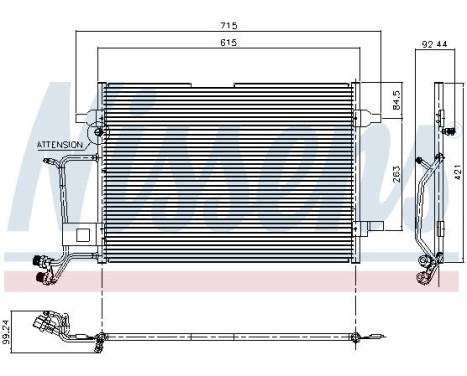 Condenser, air conditioning 94207 Nissens, Image 5