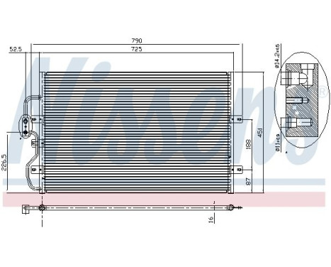 Condenser, air conditioning 94210 Nissens, Image 6