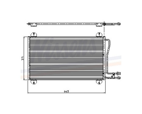 Condenser, air conditioning 94225 Nissens