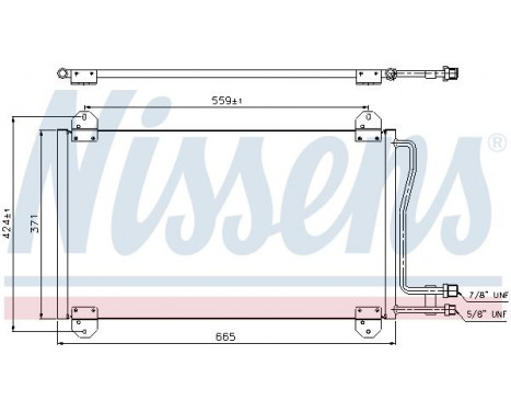Condenser, air conditioning 94225 Nissens, Image 2