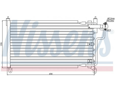 Condenser, air conditioning 94227 Nissens, Image 3