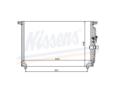 Condenser, air conditioning 94232 Nissens, Image 5