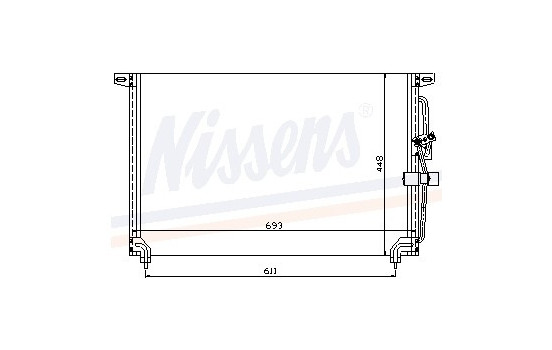 Condenser, air conditioning 94232 Nissens, Image 5