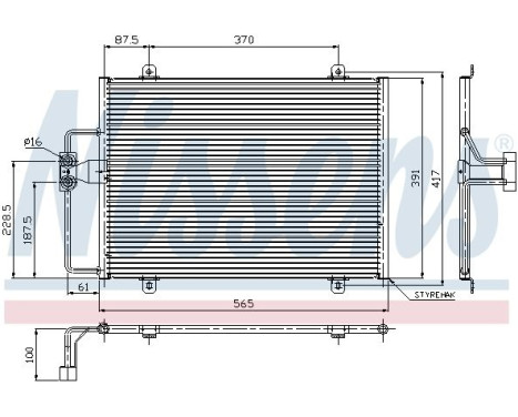 Condenser, air conditioning 94246 Nissens, Image 3