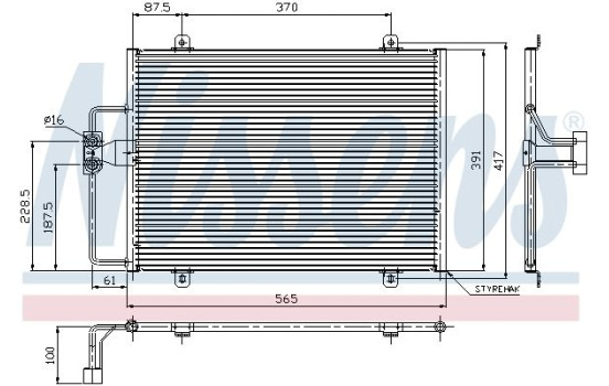 Condenser, air conditioning 94246 Nissens, Image 3