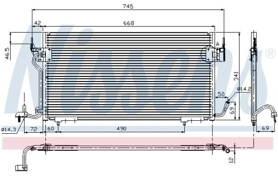 Condenser, air conditioning 94276 Nissens, Image 6