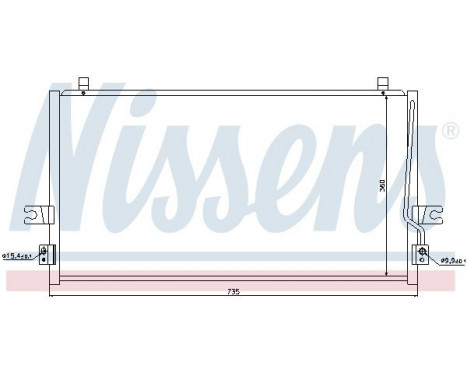 Condenser, air conditioning 94297 Nissens, Image 2