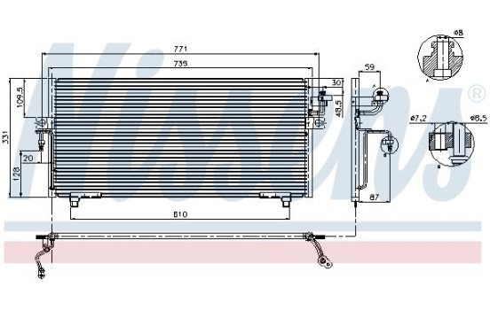 Condenser, air conditioning 94299 Nissens, Image 5