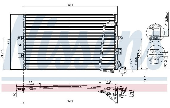 Condenser, air conditioning 94301 Nissens, Image 2