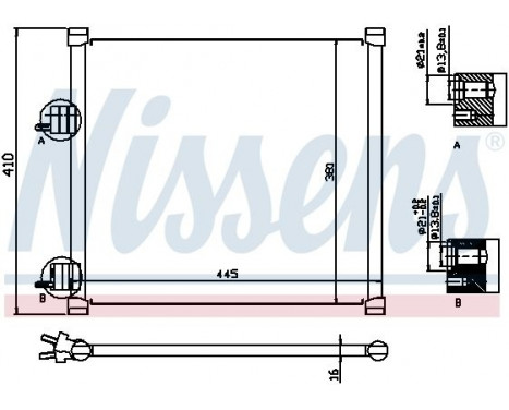 Condenser, air conditioning 94302 Nissens, Image 6